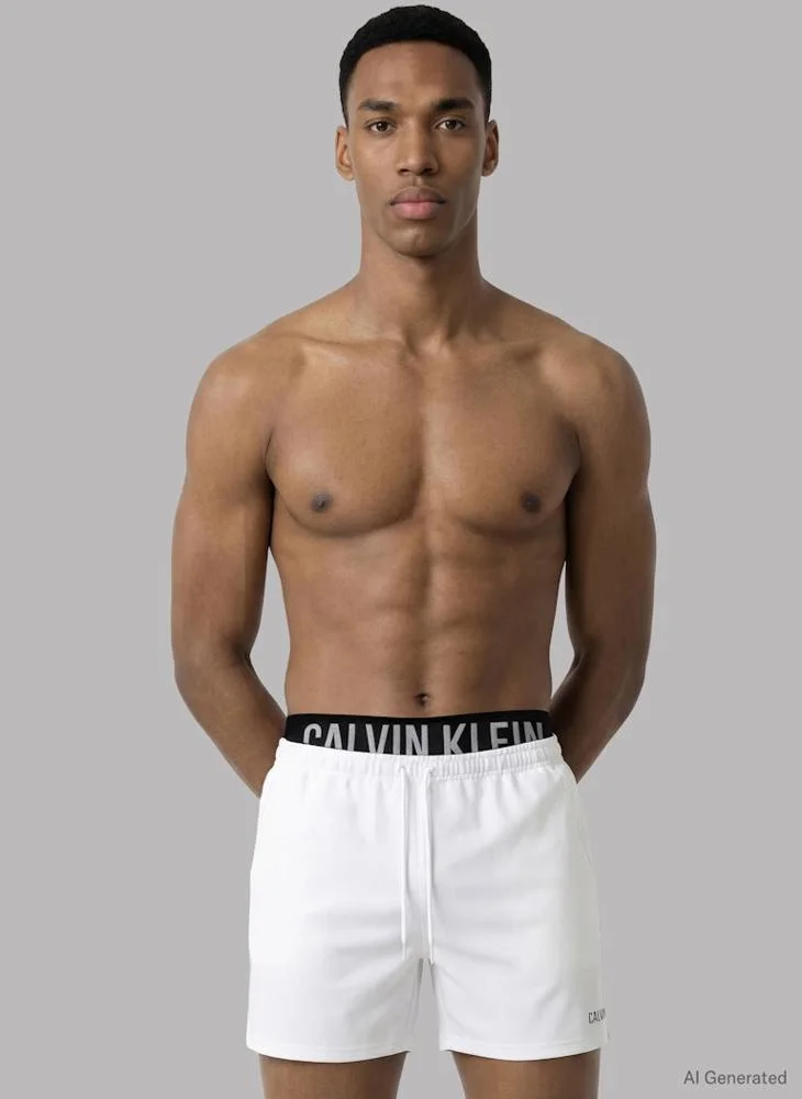 Double Waistband Swim Shorts - Intense Power